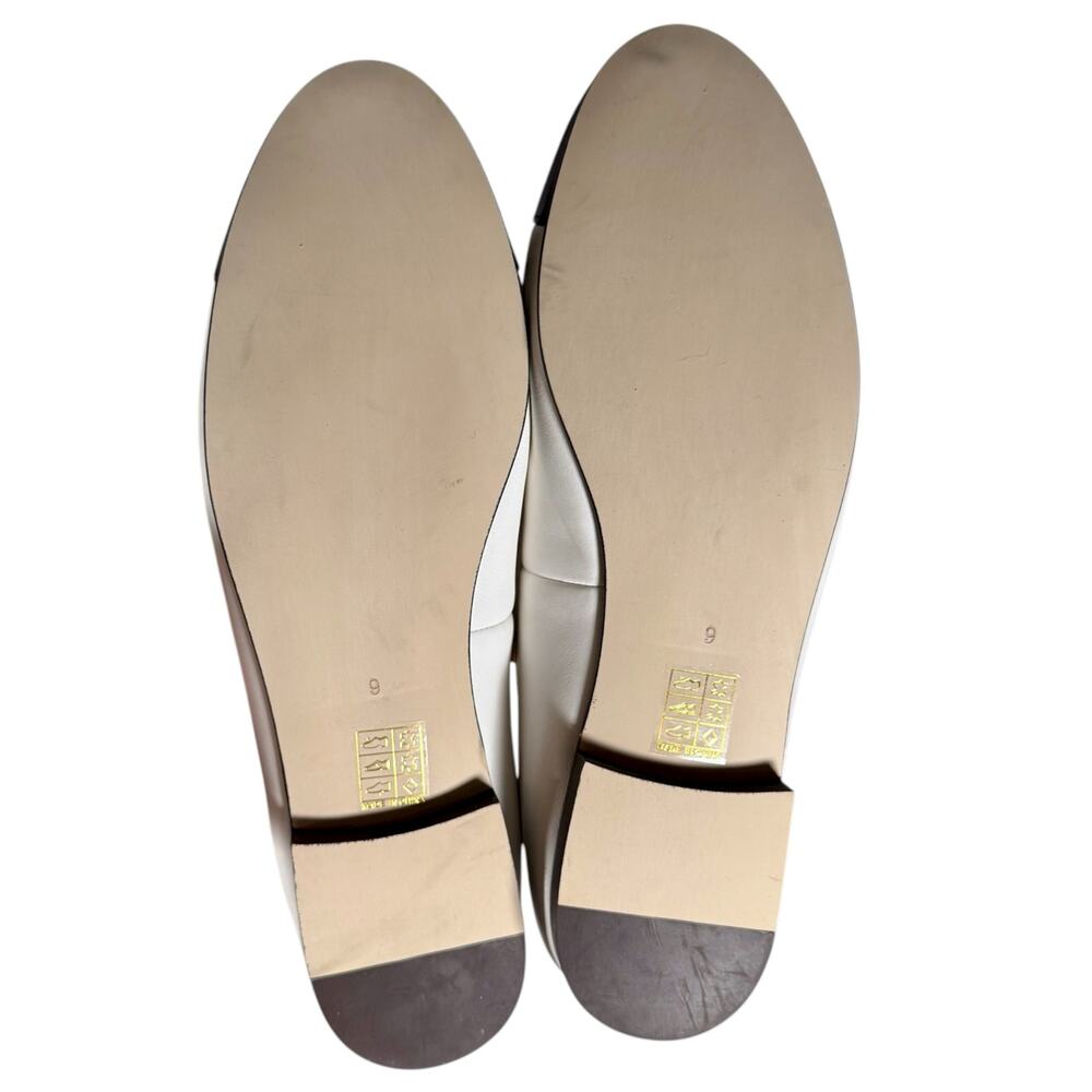Jeffrey Campbell Women's 9 Two-Tone White & Black Genuine Leather Ballet Flats - Picture 7 of 8